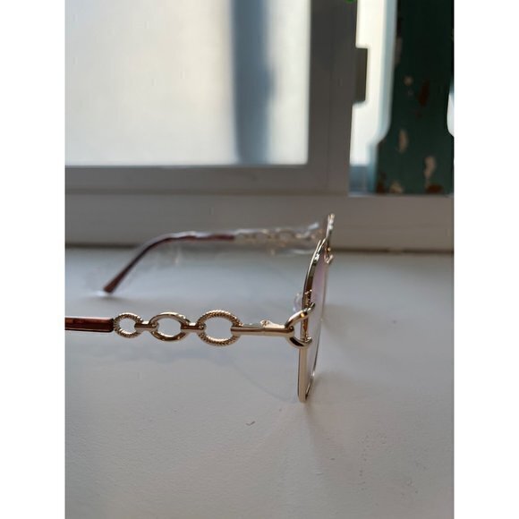 Desert Daze Round Frame‎ Metal Frame Gradient Lens Temple Design Sunglasses Pink main image 9